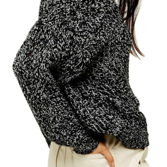TOPSHOP Chunky Pointelle Sweater - Picture 3 of 7